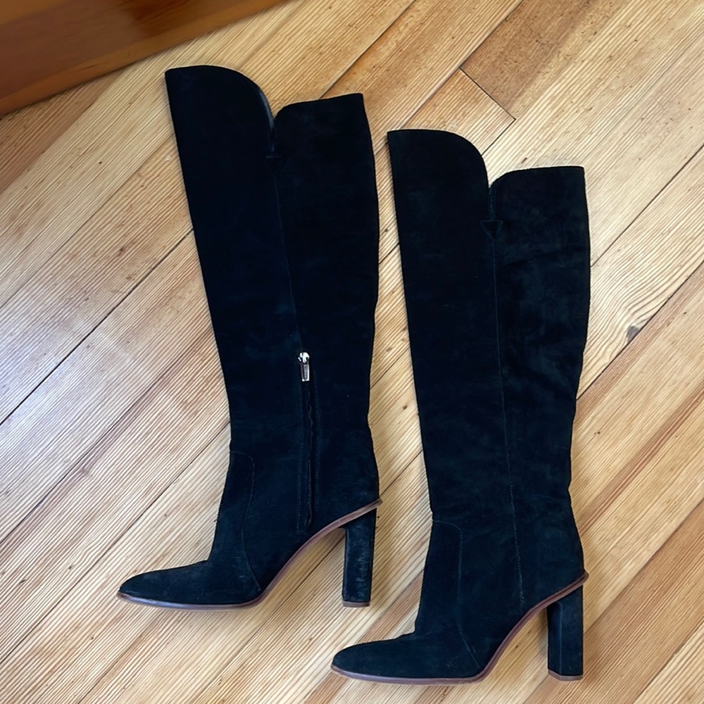 Vince Camuto black suede over the knee boots 9/40